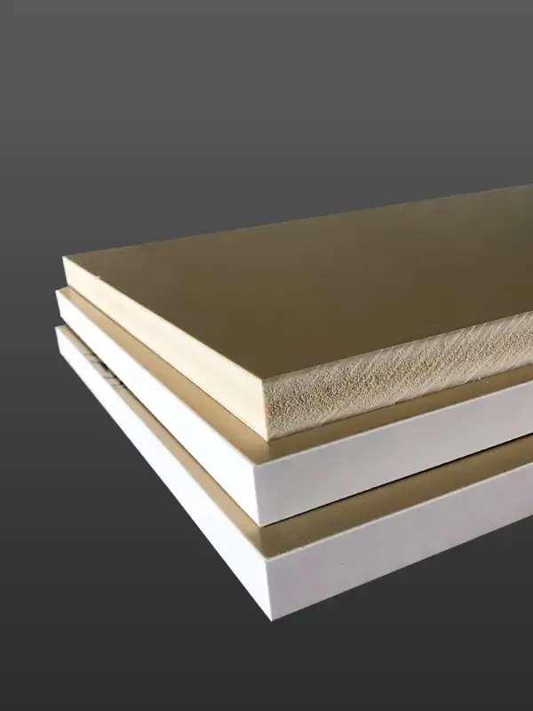 High Density White Flexible WPC Foam Board For Building Material with many thickness