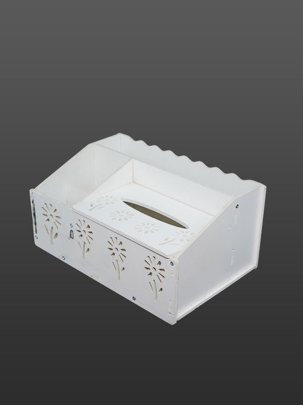 Brown PVC Trim Boards Napkin Box - Carving PVC Foam Board